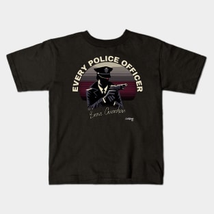 Mystique of the Badge: Shadowed Force - Retro Funny Vintage Style Kids T-Shirt